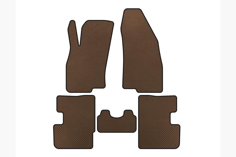 Fiat Punto Grande/EVO 2006-2018 Tapis de sol EVA (2011-2018, HB, 3 Portes, Marron) Photo 1
