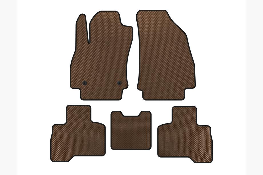 Fiat Fiorino/Qubo 2008-2024 Tapis de sol EVA (Pour Qubo 2008-2016, Marron) Image