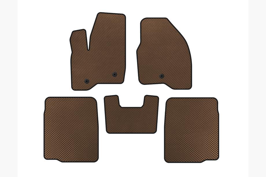 Ford Explorer 2011-2019 Tapis de sol EVA (2 Rangées, 2011-2015, Marron) Image