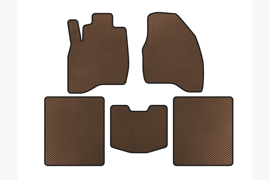 Ford Explorer 2011-2019 Tapis de sol EVA (2015-2019, 5 places, Marron) Image