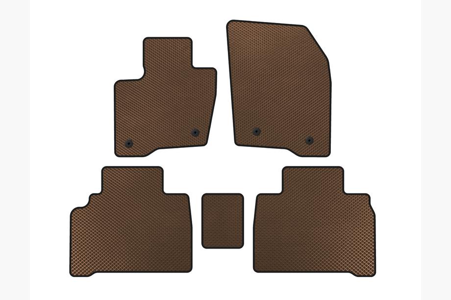 Ford Galaxy 2015- Tapis de sol EVA (HB, Marron) Image