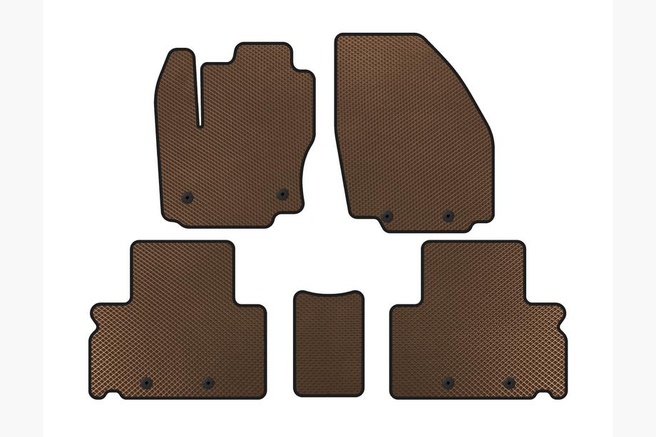 Ford S-Max 2007-2014 Tapis de sol EVA (Marron) Image