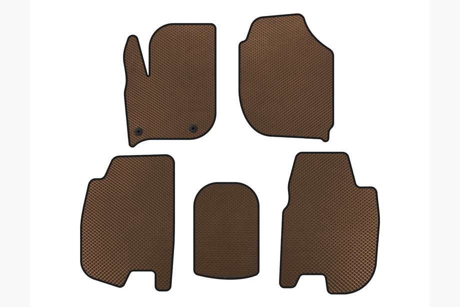Honda FIT/Jazz 2014–2020 Tapis de sol EVA (HB, Marron) Image