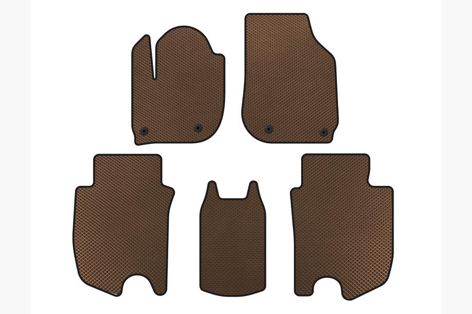Honda FIT/Jazz 2014–2020 Tapis de sol EVA (HB, Hybride, Marron) Image