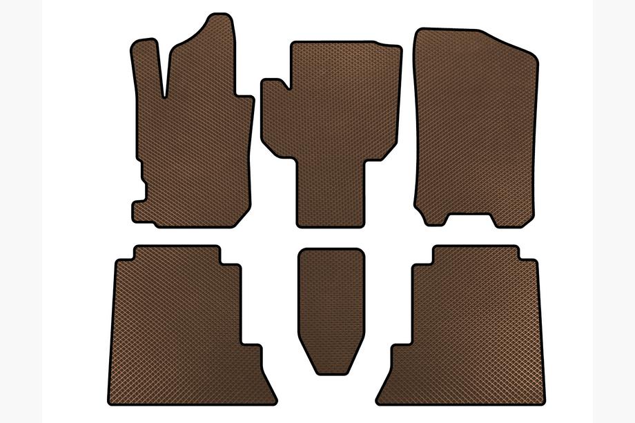 Honda FR-V 2004-2009 Tapis de sol EVA (Marron) Image