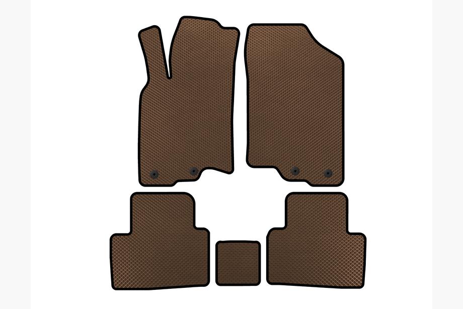 Honda Insight II 2009-2014 Tapis de sol EVA (HB, Hybride, Marron) Image