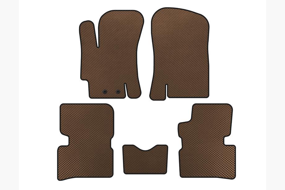Hyundai Accent 2006-2010 Tapis de sol EVA (SD, Marron) Image
