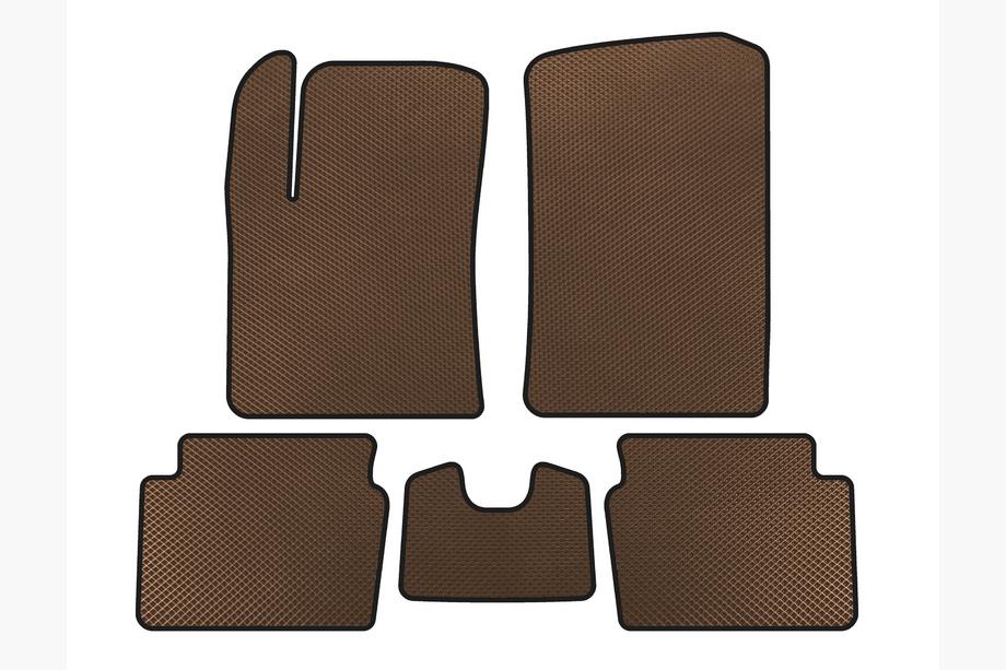 Hyundai I-10 2008-2013 Tapis de sol EVA (HB, Marron) Image