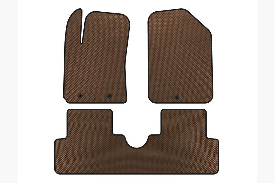 Hyundai I-10 2014-2017 Tapis de sol EVA (HB, Marron) Image
