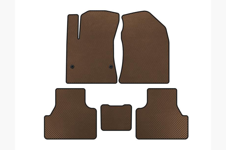 Hyundai Kona 2017-2023 Tapis de sol EVA V2 (Électrique, Marron) Image