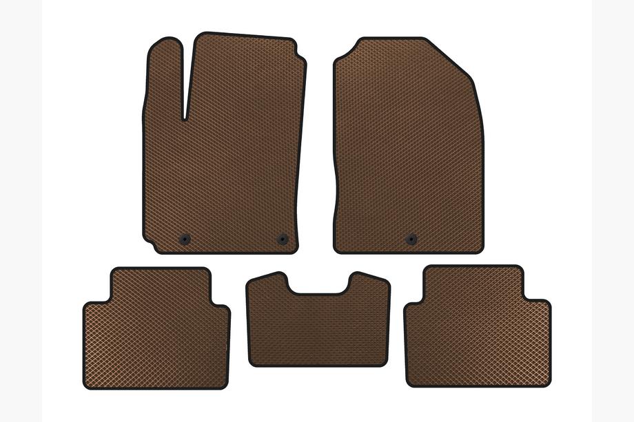 Hyundai Kona 2017-2023 Tapis de sol EVA (Essence, Marron) Image