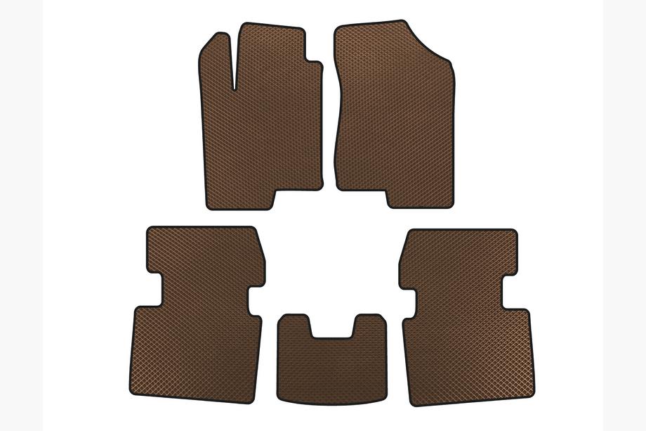 Hyundai Sonata NF 2004-2009 Tapis de sol EVA (Marron) Photo 1