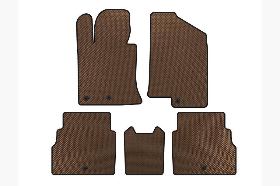 Hyundai Sonata YF 2010-2014 Tapis de sol EVA V2 (Marron) Image
