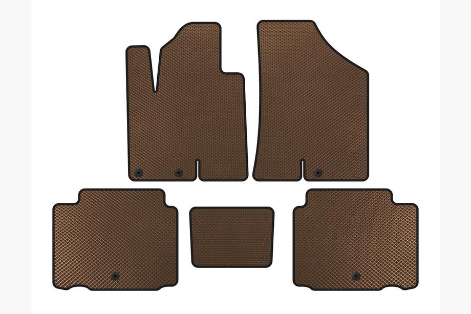 Hyundai IX55 2007-2012 Tapis de sol EVA (Marron) Image