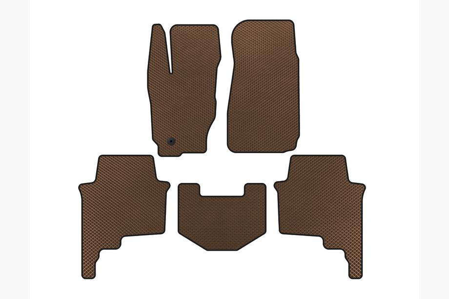 Jeep Commander 2005-2010 Tapis de sol EVA (Marron) Image