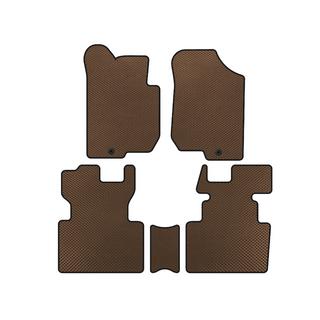 Tapis de sol EVA (2006-2012, 2 Rangées, 7 Places, Marron)