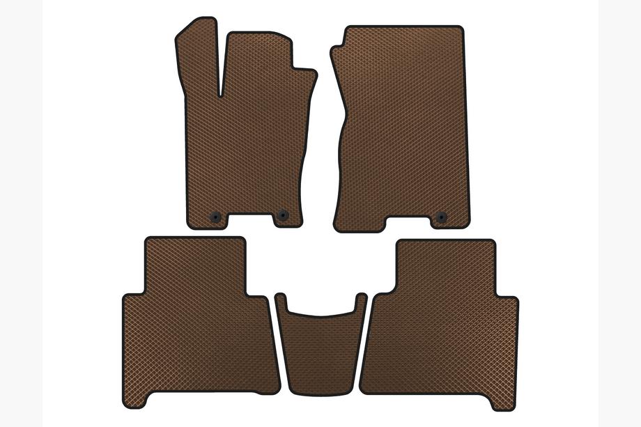 Kia Mohave 2008-2016 Tapis de sol EVA (Marron) Image