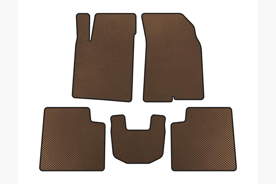 Kia Opirus 2003-2010 Tapis de sol EVA (Marron) Image
