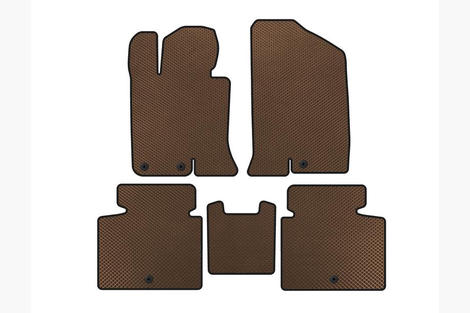 Kia Optima 2010-2016 Tapis de sol EVA V-2 (SD, Marron) Image