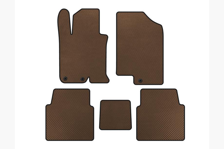 Kia Optima 2010-2016 Tapis de sol EVA V-1 (SD, Marron) Image