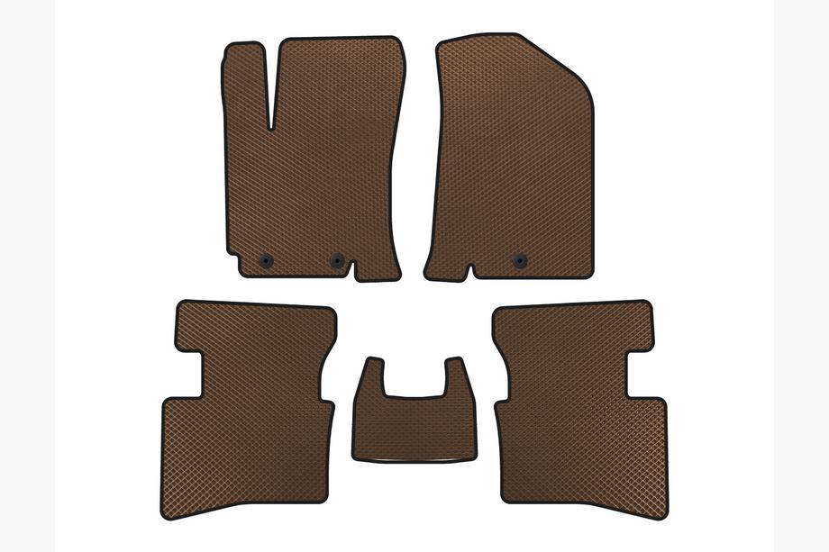 Kia Rio 2012-2017 Tapis de sol EVA V2 (Marron) Image