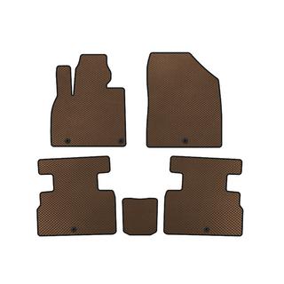 Tapis de sol EVA (2 Rangées, 7 Places, Marron)