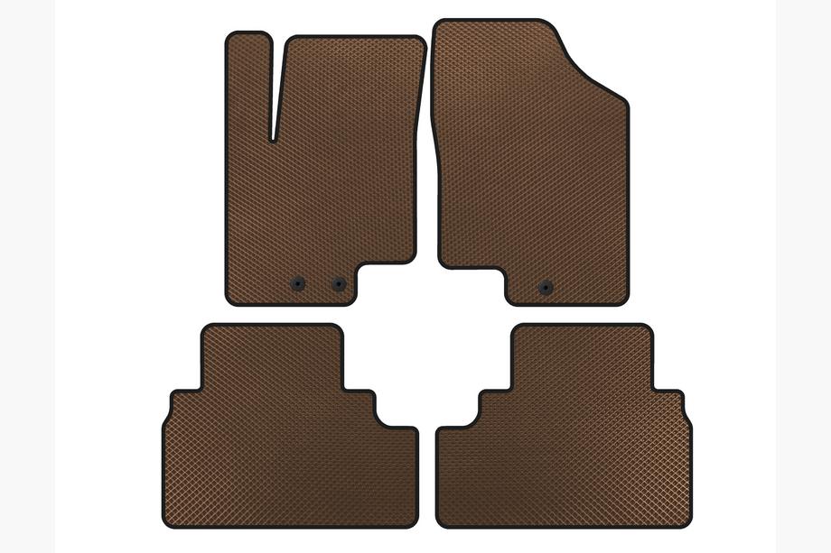 Kia Venga 2010-2019 Tapis de sol EVA (Marron) Image