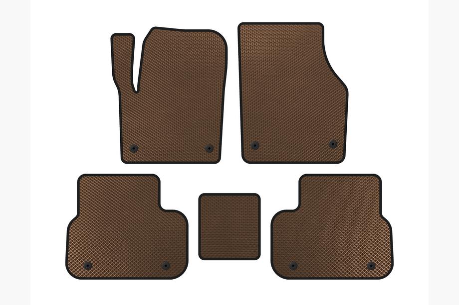 Land Rover Discovery Sport 2014- Tapis de sol EVA (2014-2019, 2 rangées, Marron) Image