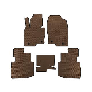 Tapis de sol EVA (2 Rangées, 7 Places, Marron)