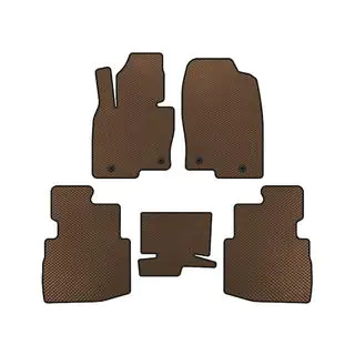 Tapis de sol EVA (2 Rangées, 7 Places, Marron)