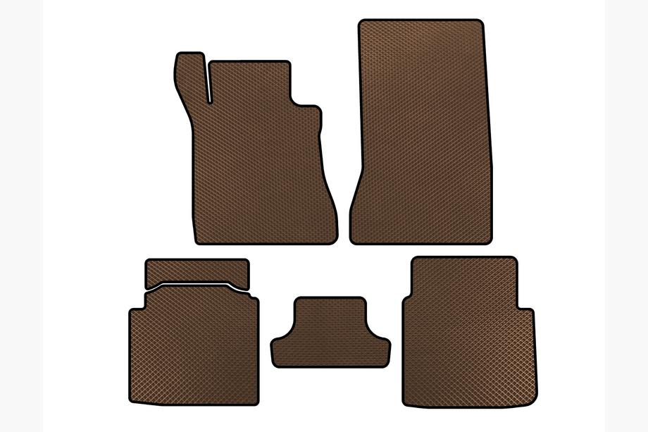 Mercedes S-class W126 1979-1991 Tapis de sol EVA (SD, empattement court, Marron) Photo 1