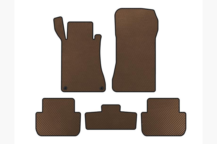 Mercedes CLK W209 2002-2010 Tapis de sol EVA (Coupé, Marron) Photo 1