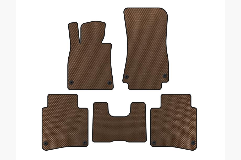 Mercedes S-class W222 2013-2022 Tapis de sol EVA (2017-2020, SD, Empattement long, Marron) Photo 1
