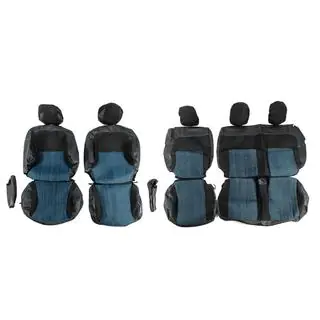 Housses de Sièges Auto (Tissu et Similicuir, Premium) Peugeot Partner Tepee 2008-2018 photo 1