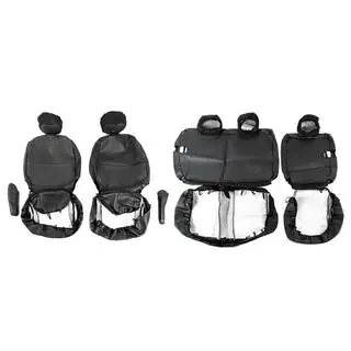 Housses de Sièges Auto (Tissu et Similicuir, Premium) Peugeot Partner Tepee 2008-2018 photo 4