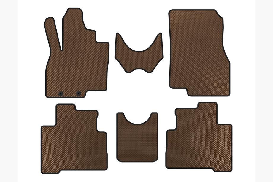 Mitsubishi Grandis 2003-2011 Tapis de sol EVA (2 Rangées, Marron) Image