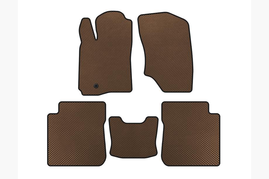 Mitsubishi Outlander 2001-2006 Tapis de sol EVA (Marron) Image