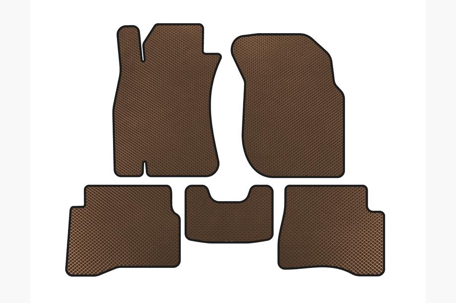 Nissan Almera N16 2000-2006 Tapis de sol EVA (SD, Marron) Image