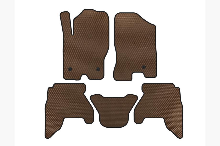 Nissan Pathfinder R51 2005-2014 Tapis de sol EVA (2 rangées, marron, 2010-2014) Image