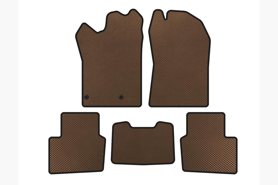 Nissan Qashqai 2021- Tapis de sol EVA (Hybride, Marron) Photo 1