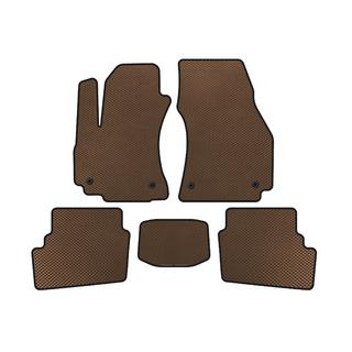 Tapis de sol EVA (2 Rangées, 2003-2005, 7 Places, Marron) Opel Zafira A 1998-2005