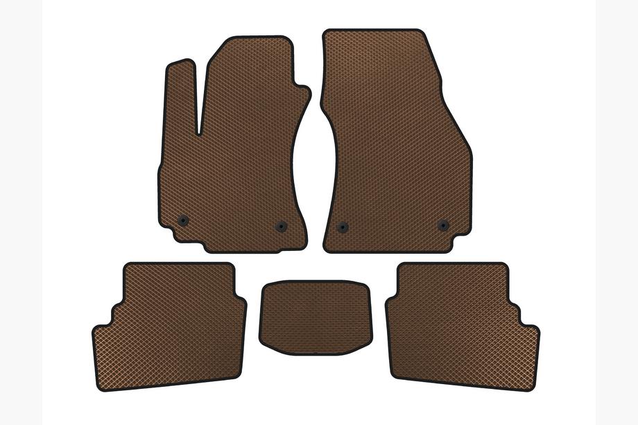 Opel Zafira A 1998-2005 Tapis de sol EVA (2 Rangées, 2003-2005, 7 Places, Marron) Photo 1
