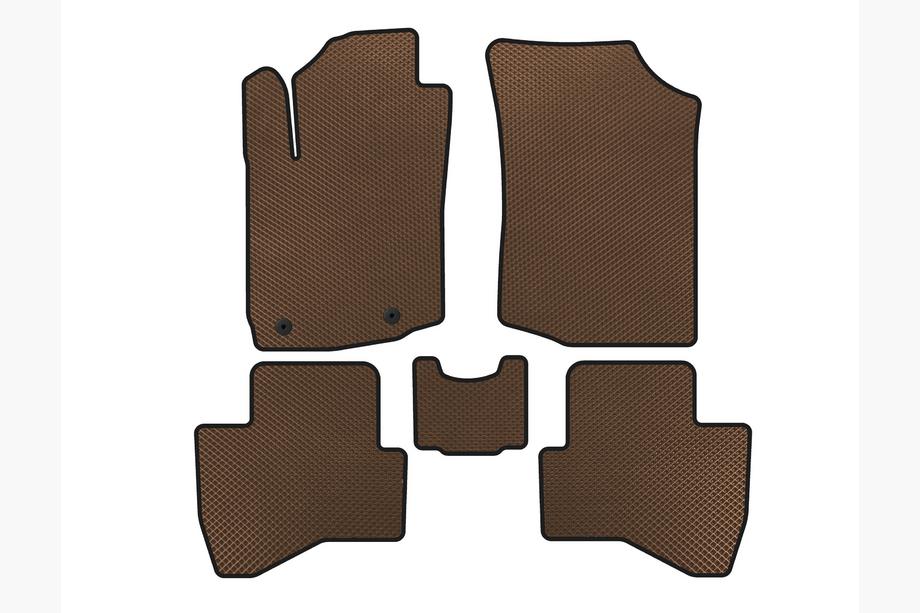 Peugeot 108 2014-2021 Tapis de sol EVA (HB, Marron) Image