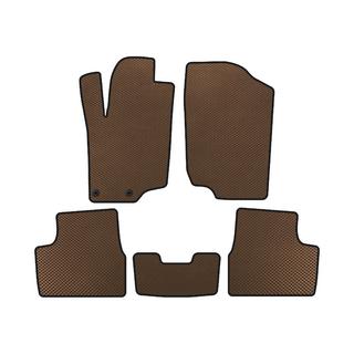 Tapis de sol EVA (HB, 5 portes, Marron) Peugeot 207 2006–2014