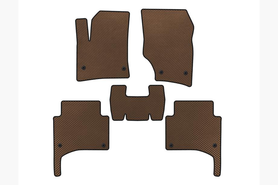 Porsche Cayenne 2003–2010 Tapis de sol EVA (Marron) Image