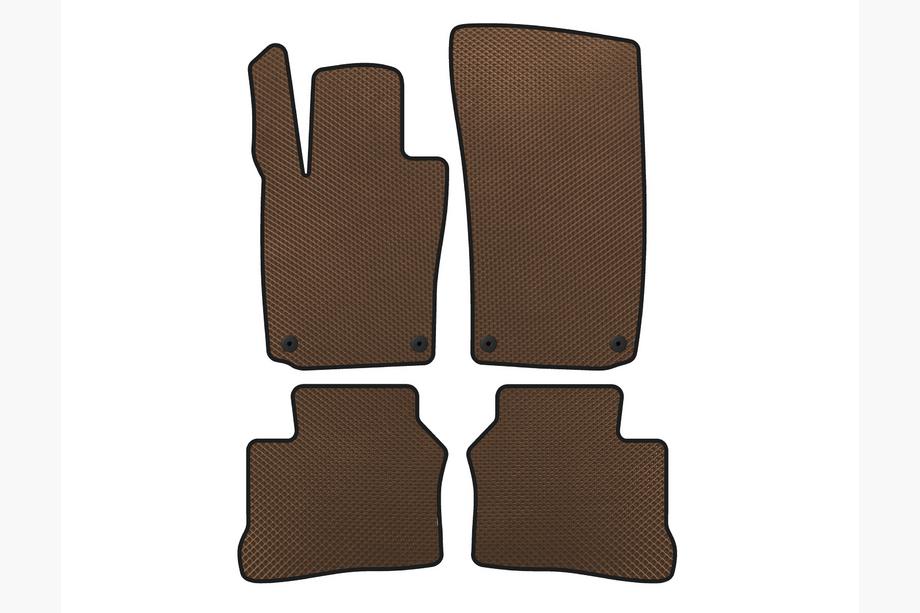 Porsche Panamera 2009-2016 Tapis de sol EVA (2009-2013, Coupé, 4 Portes, Marron) Photo 1