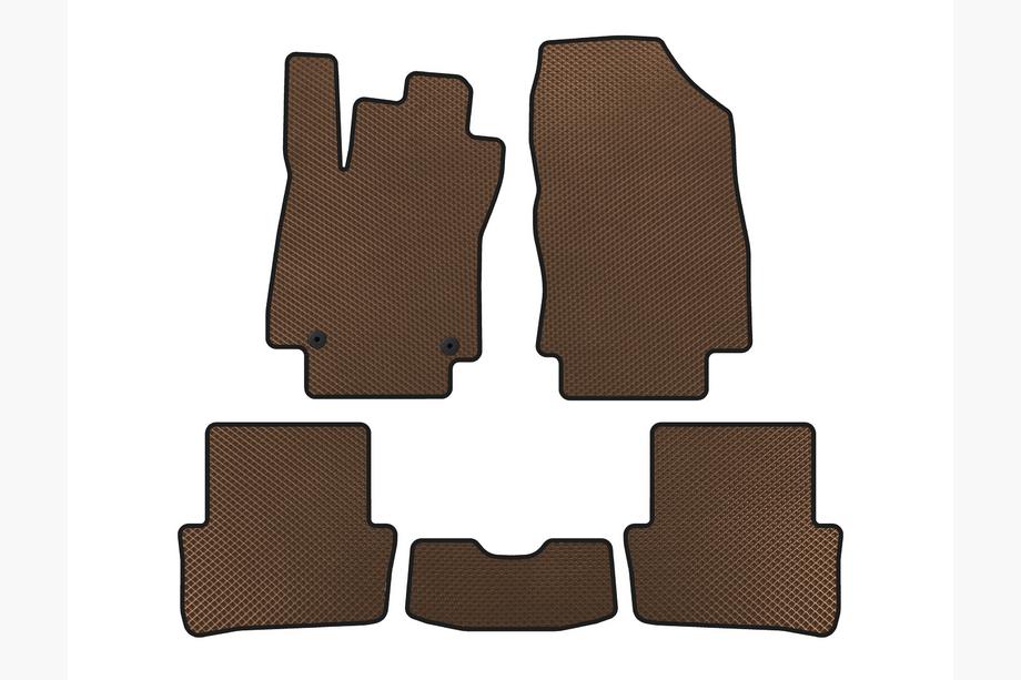Renault Clio IV 2012-2019 Tapis de sol EVA (2012-2016, HB, 5 Portes, Marron) Photo 1