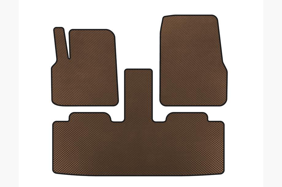 Renault Espace 2002-2014 Tapis de sol EVA (2 Rangées, 7 Places, Marron) Image