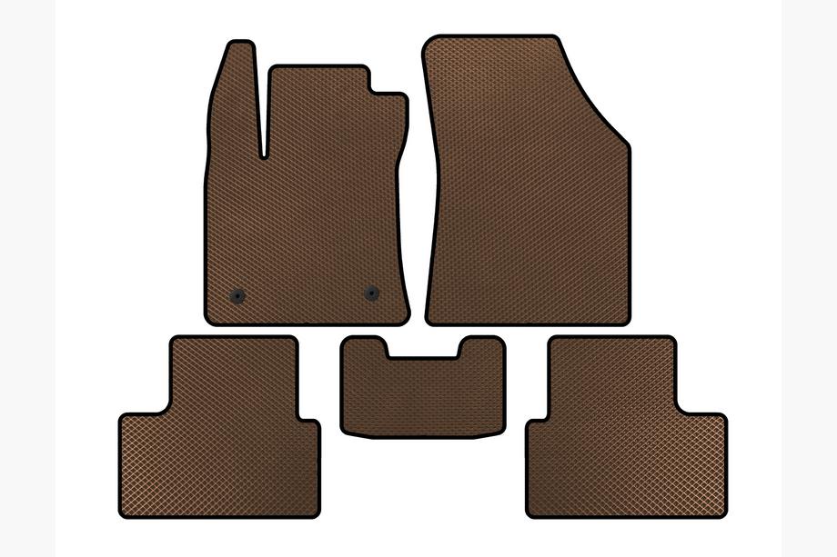 Renault Megane IV 2016-2025 Tapis de sol EVA (SD, Marron) Image