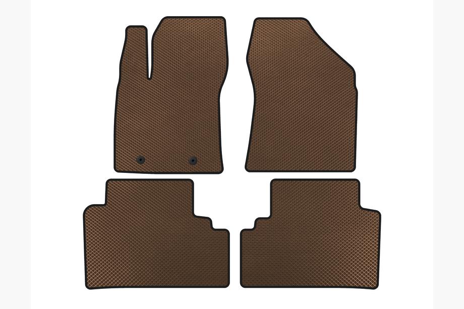 Toyota Avensis 2009-2018 Tapis de sol EVA (SD, Marron) Image